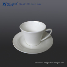 wholesale pretty bone china green tea cups / white teacups and saucers for sale